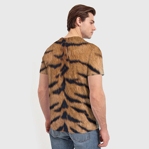 Мужская футболка Свирепый тигр / 3D-принт – фото 4