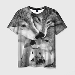 Мужская футболка Волчья семья