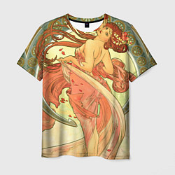 Футболка мужская Alphonse Maria Mucha, цвет: 3D-принт