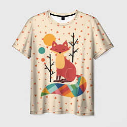 Мужская футболка Осенняя лисичка