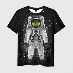 Мужская футболка Музыкальный космонавт