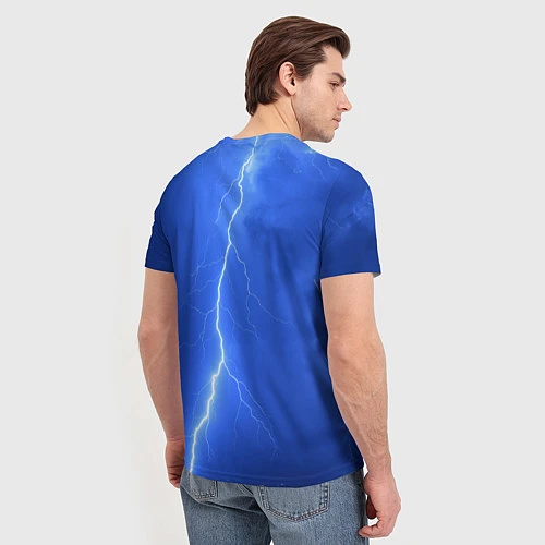 Мужская футболка AC/DC: Lightning / 3D-принт – фото 4