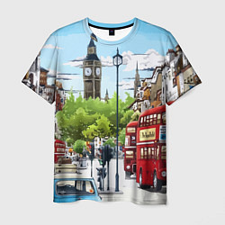 Мужская футболка Улицы Лондона -Big Ben
