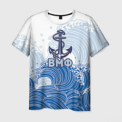 Мужская футболка ВМФ: морские волны