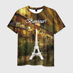 Мужская футболка Bonjour - Paris