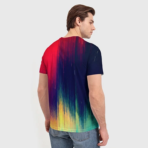 Мужская футболка Stylize color / 3D-принт – фото 4