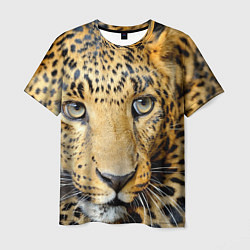 Мужская футболка Улыбка леопарда