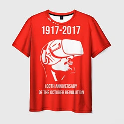 Футболка мужская 100 лет революции, цвет: 3D-принт