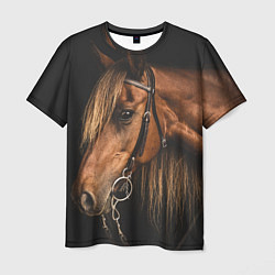 Мужская футболка Взгляд коня