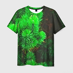 Мужская футболка Зелёная ель