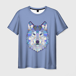 Мужская футболка Геометрический волк