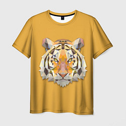 Мужская футболка Геометрический тигр