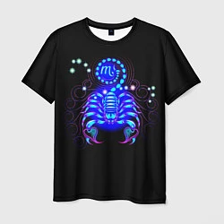 Футболка мужская Космический Скорпион, цвет: 3D-принт