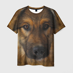 Мужская футболка Взгляд собаки