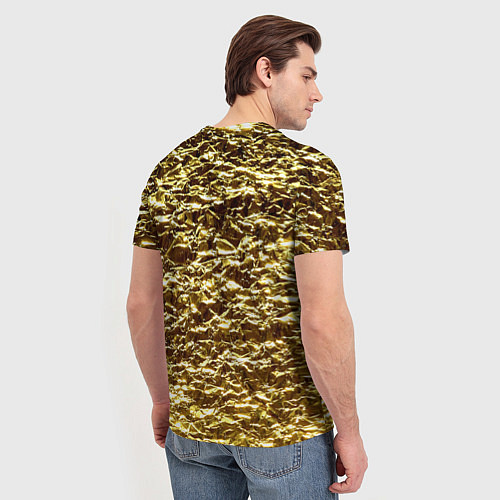 Мужская футболка Золотой / 3D-принт – фото 4