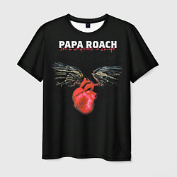 Мужская футболка Paparoach: Angel heart