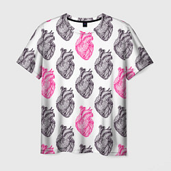 Мужская футболка Сердца 1