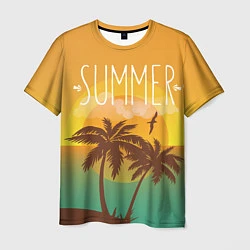 Мужская футболка Летний пляж