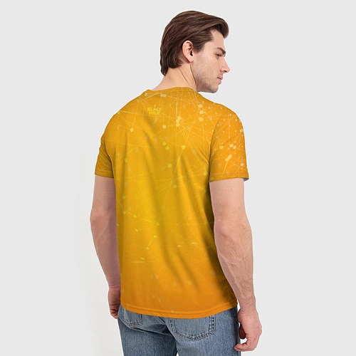 Мужская футболка Bitcoin Orange / 3D-принт – фото 4