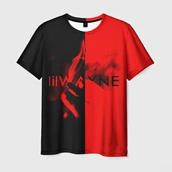 Мужская футболка Lil Wayne: Black & Red