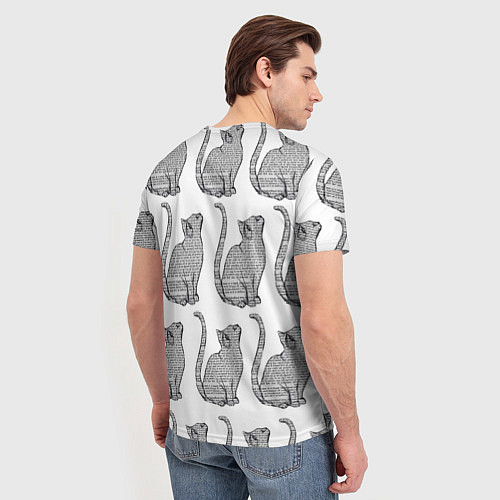 Мужская футболка Meow Cats / 3D-принт – фото 4