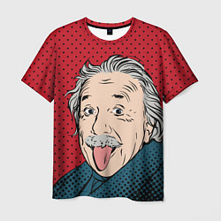 Футболка мужская Альберт Эйнштейн: Поп-арт, цвет: 3D-принт