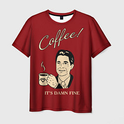 Мужская футболка Coffee: it's damn fine