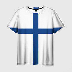Мужская футболка Флаг Финляндии