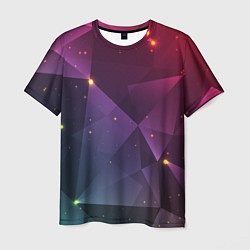 Мужская футболка Colorful triangles