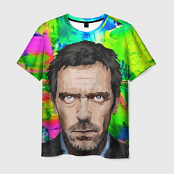 Мужская футболка House MD: Colour Art