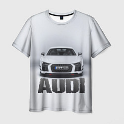 Мужская футболка Audi серебро