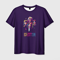 Мужская футболка Led Zeppelin Color