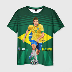 Мужская футболка Neymar Brazilian