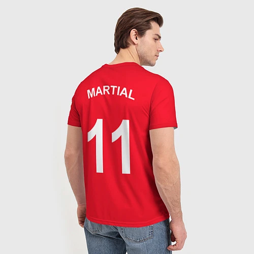 Мужская футболка Man UTD: Anthony Martial / 3D-принт – фото 4