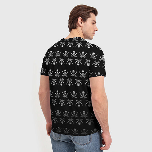 Мужская футболка Пиратский pattern / 3D-принт – фото 4