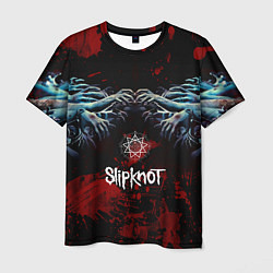 Мужская футболка Slipknot руки зомби