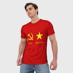 Футболка мужская СССР и Вьетнам, цвет: 3D-принт — фото 2