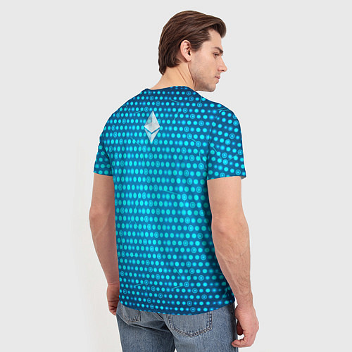 Мужская футболка Blue Ethereum / 3D-принт – фото 4