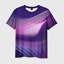 Мужская футболка Фиолетовые Волны
