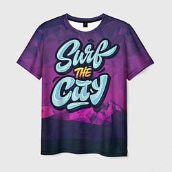 Мужская футболка Surf the City Purple