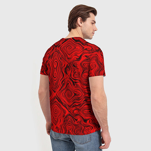 Мужская футболка Tie-Dye red / 3D-принт – фото 4