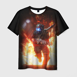 Мужская футболка Titanfall fighter runs