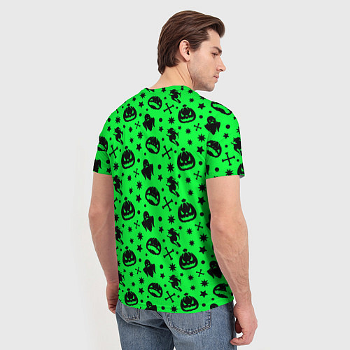Мужская футболка Хэллоуин кислота / 3D-принт – фото 4