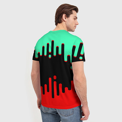 Мужская футболка Городской триколор / 3D-принт – фото 4
