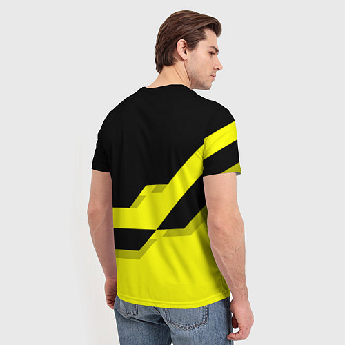 Мужская футболка BVB FC: Yellow style / 3D-принт – фото 4