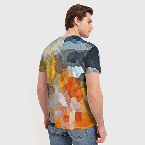 Мужская футболка Мозаика в блеске / 3D-принт – фото 4