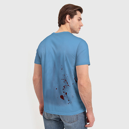 Мужская футболка Костюм врача кровь / 3D-принт – фото 4