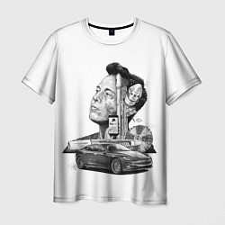Мужская футболка Илон Маск