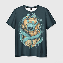 Мужская футболка Осьминог в акваланге