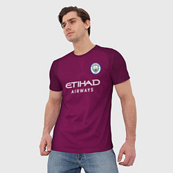 Футболка мужская Man City FC: Away 17/18, цвет: 3D-принт — фото 2